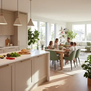 Projekty kuchni z jadalni: Kompleksowy przewodnik po aranacjach i funkcjonalnoci